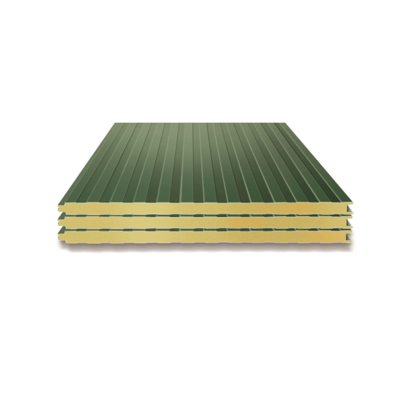 RAL 6020 Wandpaneel 40mm Stärke - Typ SEC (sichtbare Befestigung)